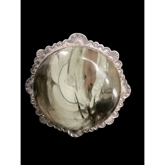 Sterling Silver Brooch Jasper Stone